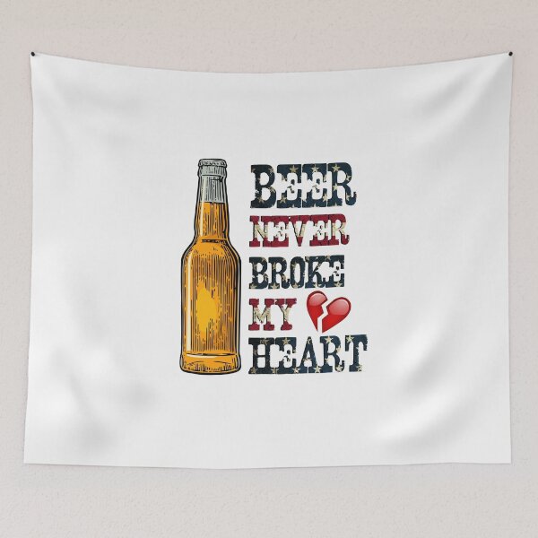 Item preview, Beer Never Broke My Heart designed and sold by EngineJuan.