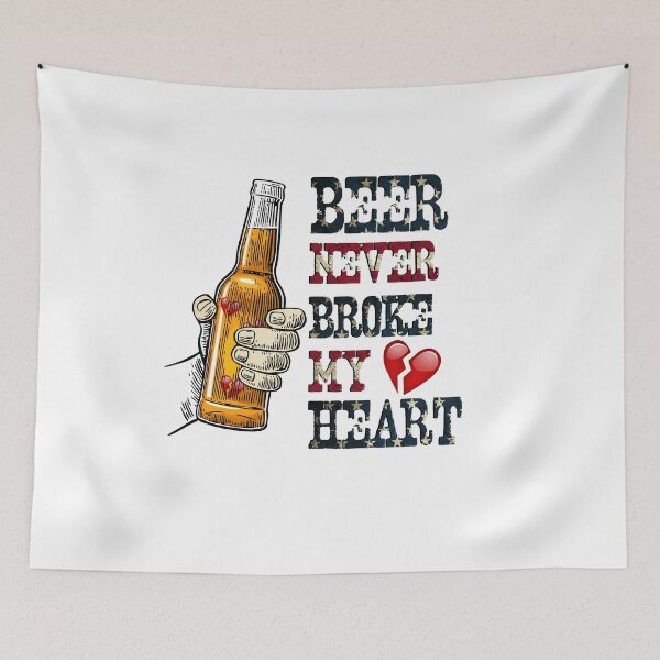Item preview, Beer Never Broke My Heart designed and sold by EngineJuan.