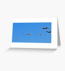 From Past to Present, Aircraft Fly Past Greeting Card