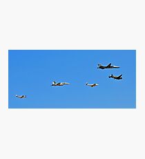 From Past to Present, Aircraft Fly Past Photographic Print