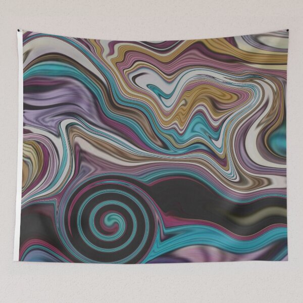 Item preview, Abstract Fluid Painting Marble Pattern Colorful designed and sold by Patricia Piotrak.
