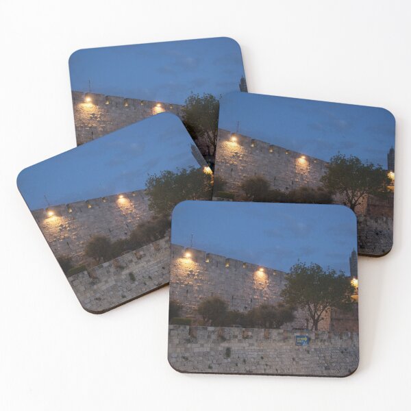 Item preview, The Old Wall of Old Town Jerusalem at dusk designed and sold by Allen Penton.