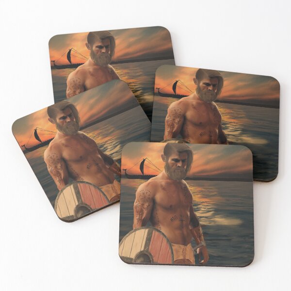 Item preview, Viking Warrior at Sunset designed and sold by nerd-girl-art.