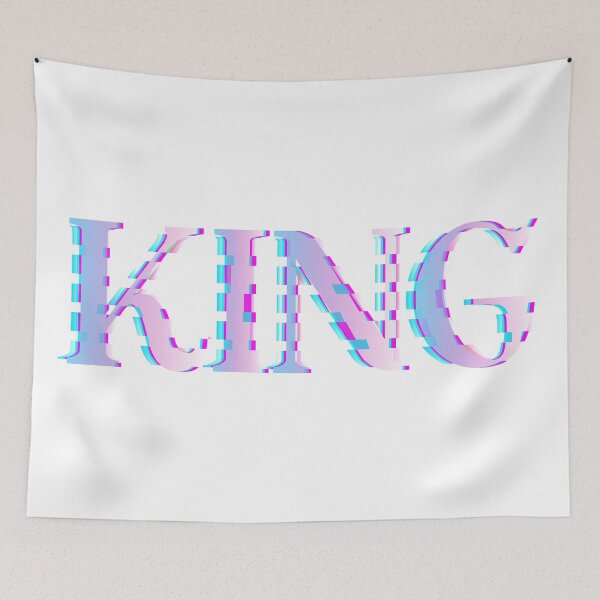Item preview, King glitch design. designed and sold by emphatic.