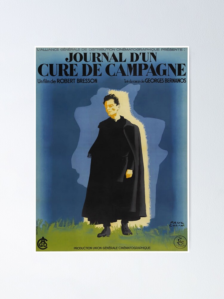 Journal D'un Curé De Campagne Film Poster « Journal d'un curé de campagne - Film de Robert Bresson
