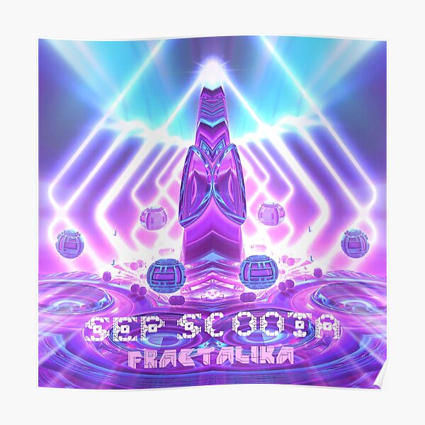 Fractalika EP Artwork and Merch by Spaced Painter Poster