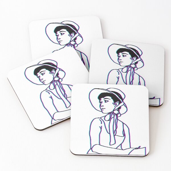 Item preview, Audrey Chromatic Abberation Graphic Portrait designed and sold by trajeado14.