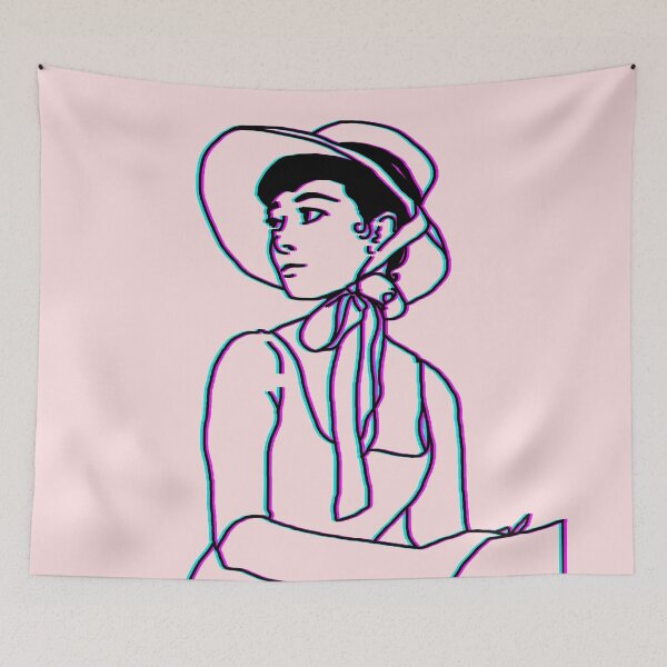 Item preview, Audrey Chromatic Abberation Graphic Portrait designed and sold by trajeado14.