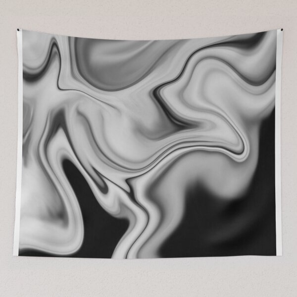 Item preview, Fluid Painting Marble Pattern Black White Gray designed and sold by Patricia Piotrak.