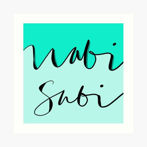 mindful: wabi sabi Art Print