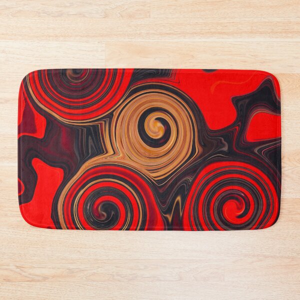 Item preview, Abstract Fluid Painting Marble Pattern Red Black designed and sold by Patricia Piotrak.