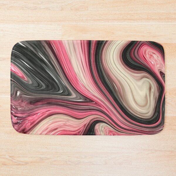 Item preview, Abstract Fluid Painting Marble Pattern Pink Gray designed and sold by Patricia Piotrak.