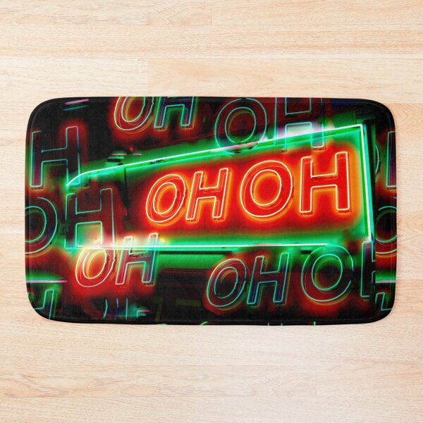 Item preview, Oh Oh Neon Letters in Black Night designed and sold by suekieper.
