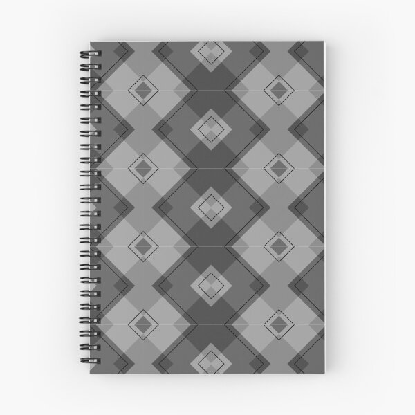 Item preview, Grey monochrome tartan pattern designed and sold by siwabudda.