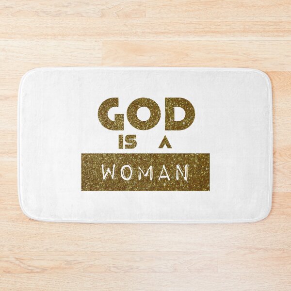 Item preview, God is a woman - gold glitter designed and sold by IschemicNeuron.