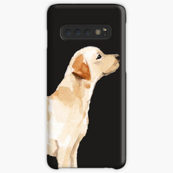 Yellow Lab Silhouette Watercolor Samsung Galaxy Snap Case