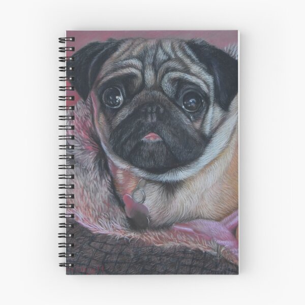Item preview, Pug lady in bed with her teddy designed and sold by bizzielizzieart.