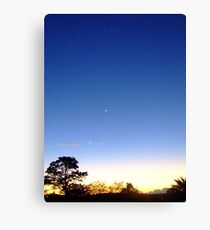 Blue Sky At night Canvas Print