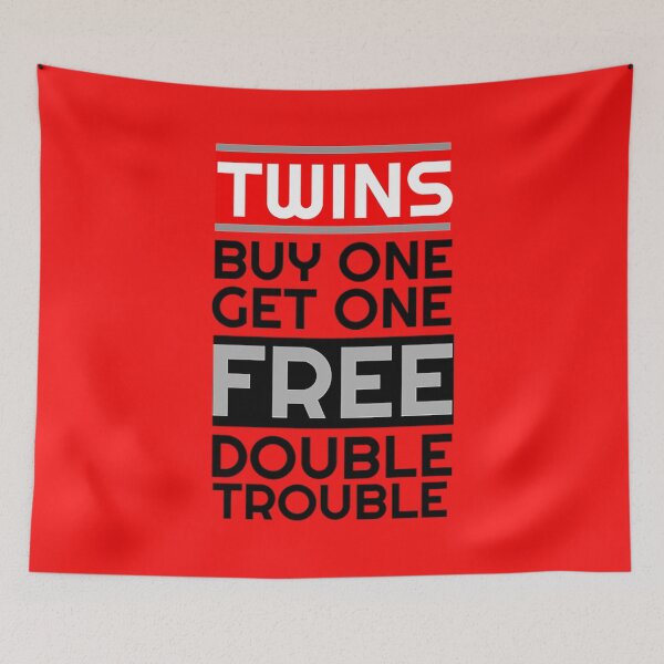 Item preview, Twins Double Trouble Shirt - Fun Twins t-shirt - Funny Twin T shirt - New Twins t shirt -Twin Brothers - Twin Sisters designed and sold by happygiftideas.