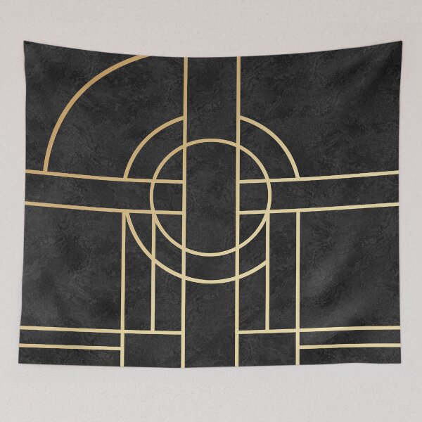 Item preview, Art Deco Black Marble designed and sold by AbsentisDesigns.