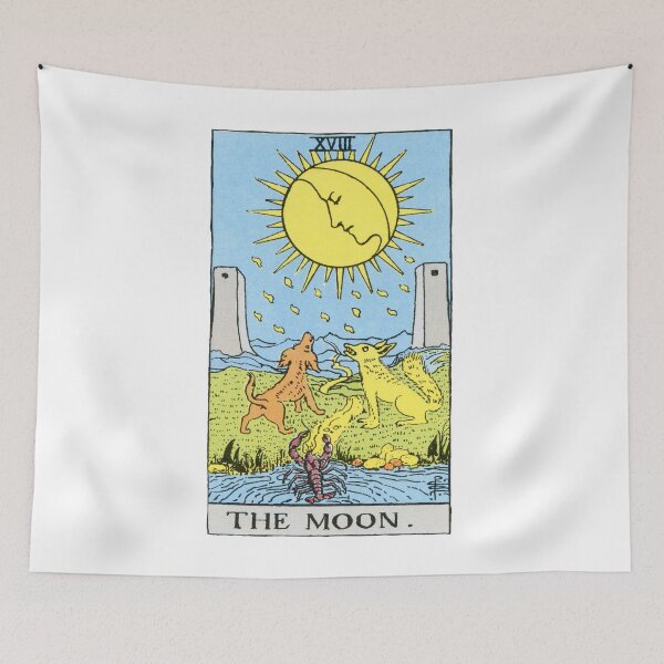 Item preview, RWS ‘The Moon’ Tarot Image designed and sold by TheTarotShop.