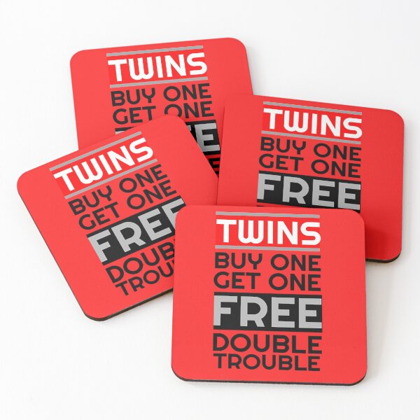 Item preview, Twins Double Trouble Shirt - Fun Twins t-shirt - Funny Twin T shirt - New Twins t shirt -Twin Brothers - Twin Sisters designed and sold by happygiftideas.