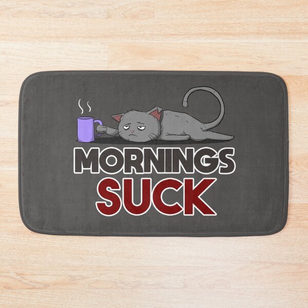 Item preview, Morning's Suck Coffee Cat designed and sold by frankidavids.