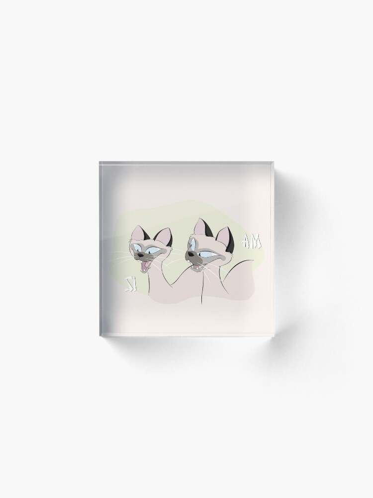 Alternate view of We Are Siamese, If You Please Acrylic Block