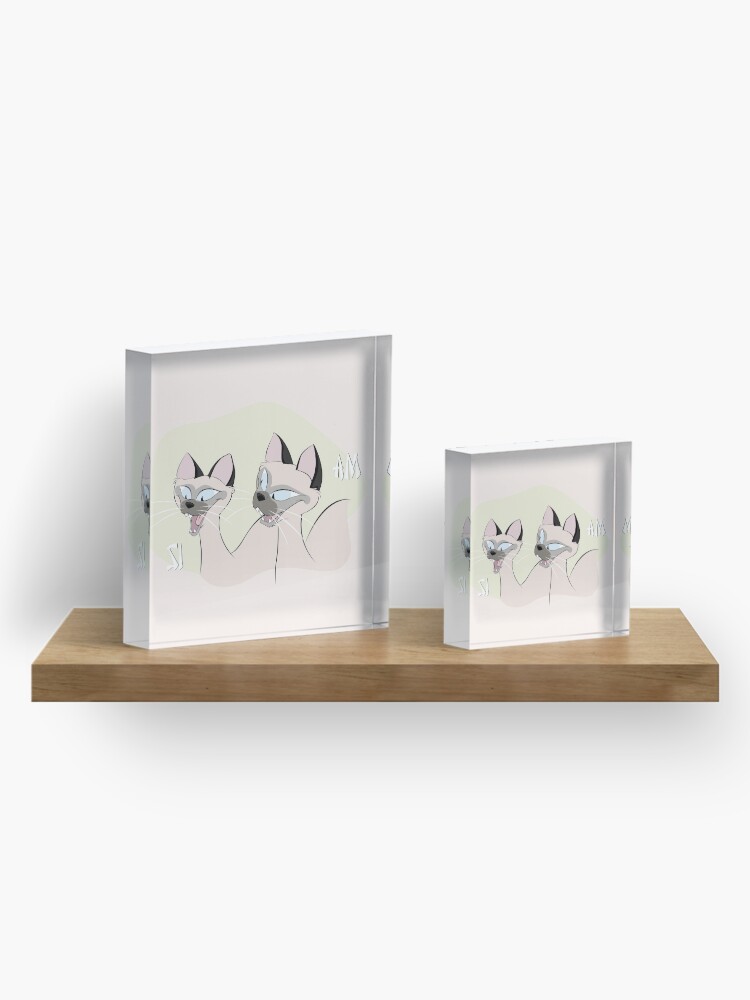 Alternate view of We Are Siamese, If You Please Acrylic Block