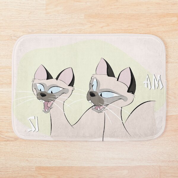 We Are Siamese, If You Please Bath Mat