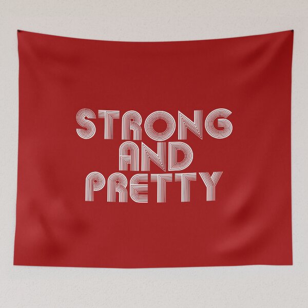 Item preview, Strong And Pretty Vintage T-Shirt Funny Gym Gift  designed and sold by Sarah38.