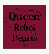 Queen of Rebel Hearts Photographic Print
