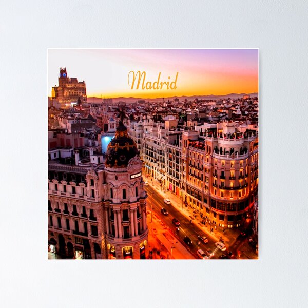 City Skyline, Madrid, Community Of Madrid, Spain Wall Art, Canvas Prints,  Framed Prints, Wall Peels