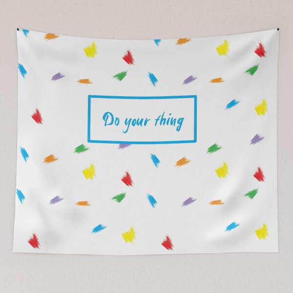 Item preview, Do your thing Motivational Quote with Rainbow sprinkles designed and sold by Lovlee Bee.