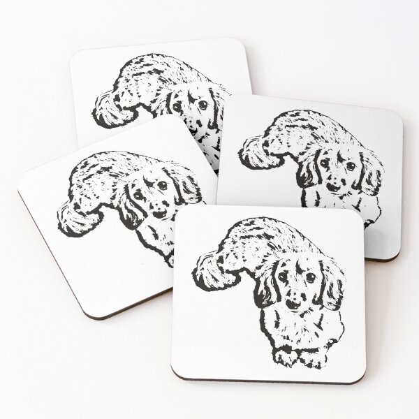 Item preview, Long Hair Dachshund Lying Down designed and sold by SmartPooch.