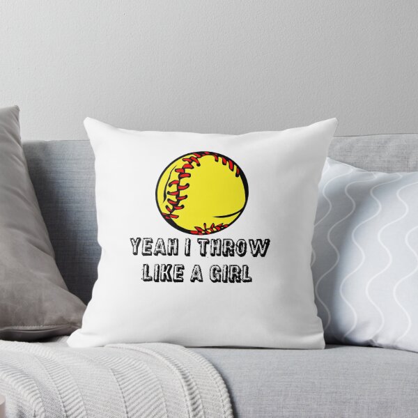 Item preview, Sticker - Yeah I Throw Like A Girl Softball designed and sold by StickersStore.