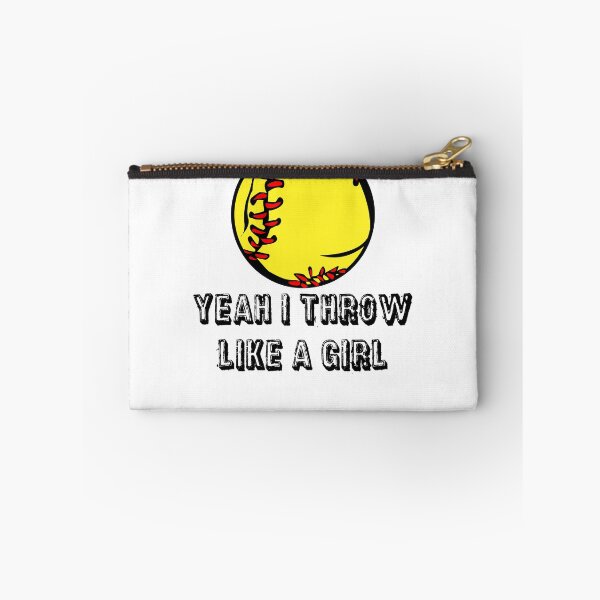 Item preview, Sticker - Yeah I Throw Like A Girl Softball designed and sold by StickersStore.