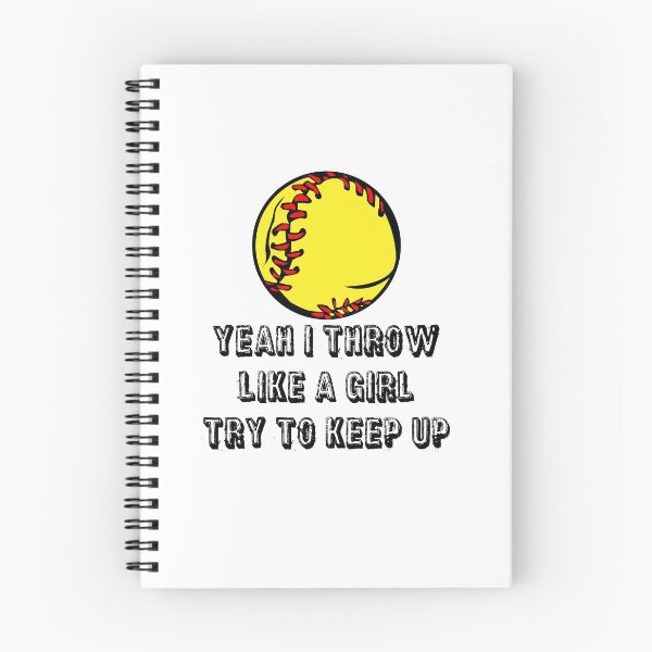 Item preview, Softball Sticker - Yeah I Throw Like A Girl Try To Keep Up designed and sold by StickersStore.