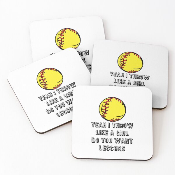 Item preview, Softball Sticker - Yeah I Throw Like A Girl Do You Want Lessons designed and sold by StickersStore.