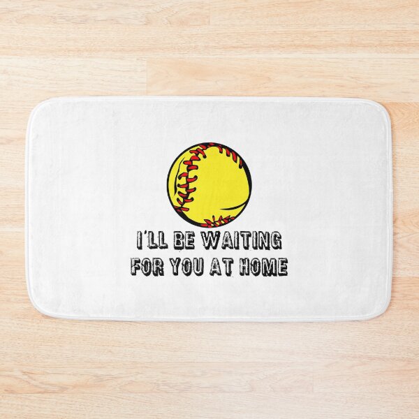 Item preview, Softball Sticker - I'll Be Waiting For You At Home designed and sold by StickersStore.