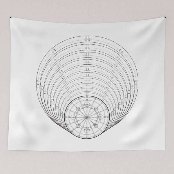 Item preview, Sacred geometry with a look of a science drawing or mechanical scheme  designed and sold by GeometricEye.