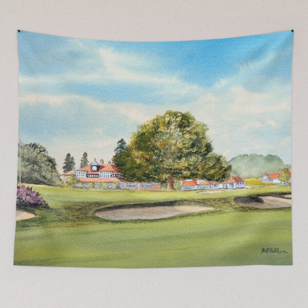 Item preview, Sunningdale Golf Club 18th Green and Clubhouse designed and sold by William Holkham.