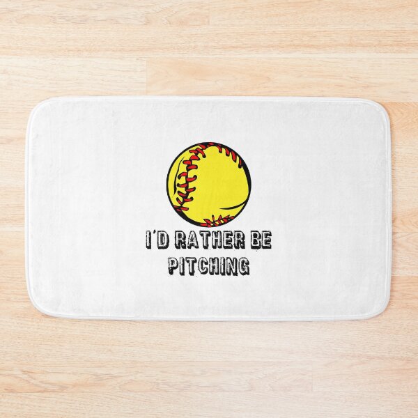Item preview, Softball Sticker - I'd Rather Be Pitching designed and sold by StickersStore.