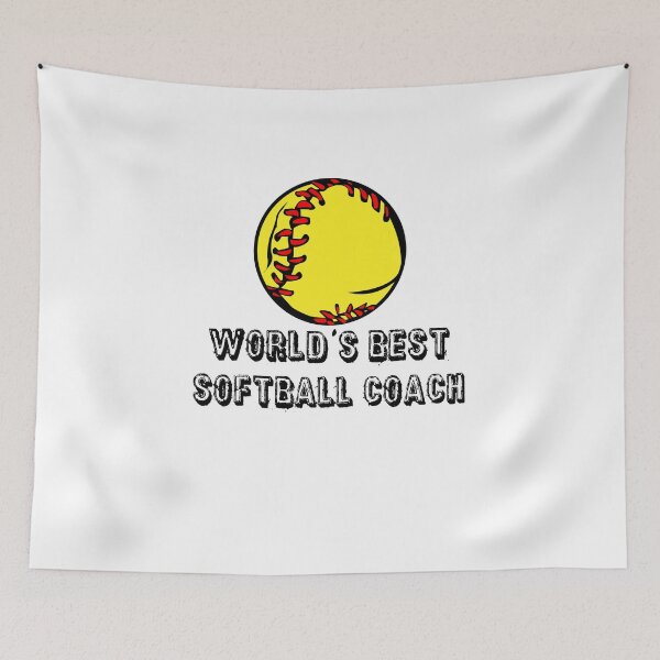Item preview, Softball Sticker - World's Best Softball Coach designed and sold by StickersStore.