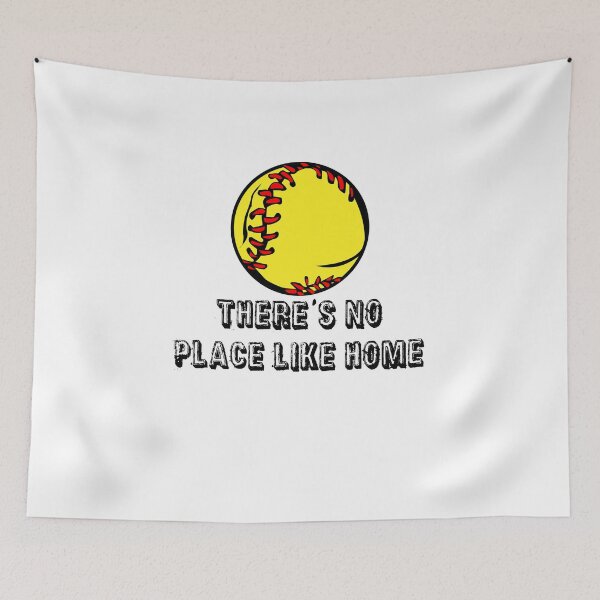 Item preview, Softball Sticker - There's No Place Like Home designed and sold by StickersStore.