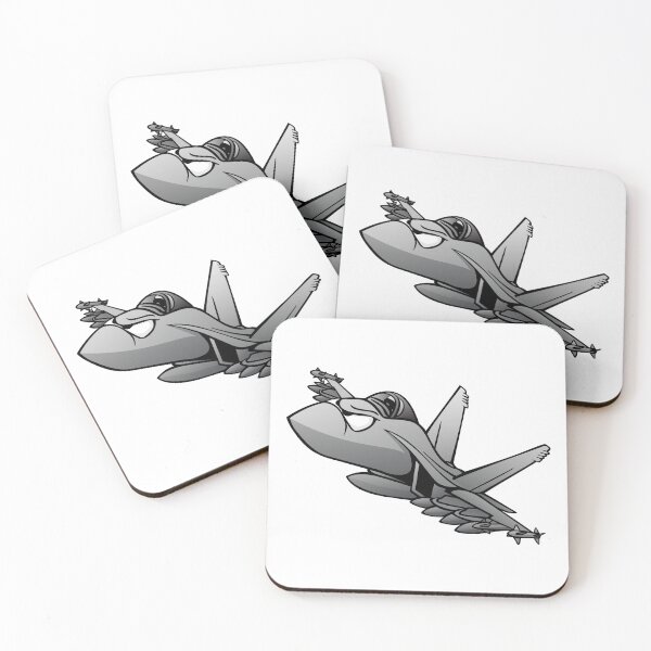 Item preview, Military Fighter Attack Jet Airplane Cartoon designed and sold by hobrath.