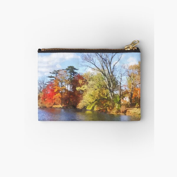 Item preview, House by Lake in Autumn designed and sold by Susan Savad.