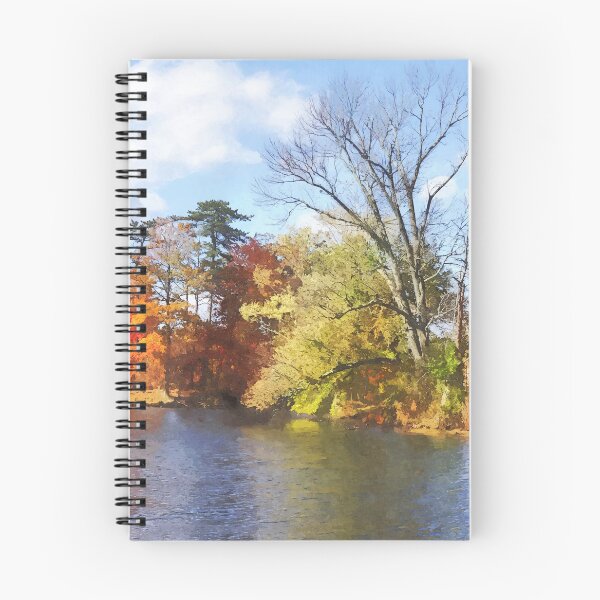 Item preview, House by Lake in Autumn designed and sold by Susan Savad.