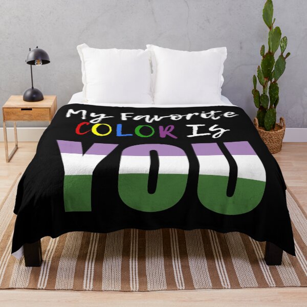 Item preview, Favorite Color - Genderqueer - LGBTQ+ Pride Shirt designed and sold by LoonyMoonyProds.