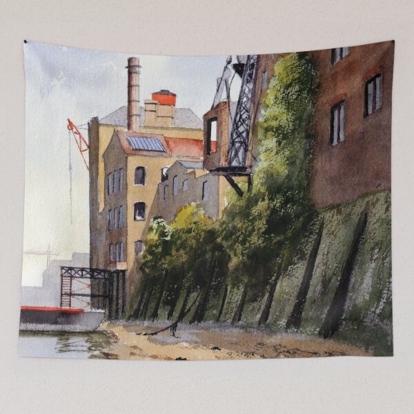 Item preview, The Old Docks Rotherhithe London designed and sold by William Holkham.